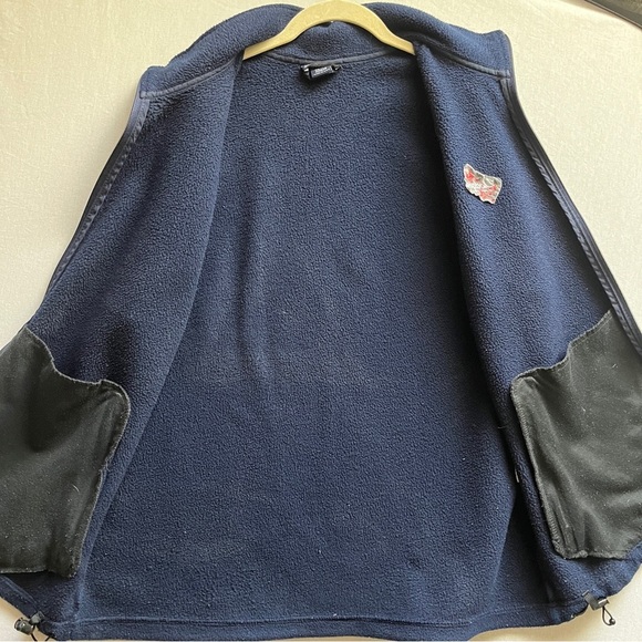 L.A Dodgers Vintage Lands’ End fleece full zip up Vest Sz L - Picture 6 of 10